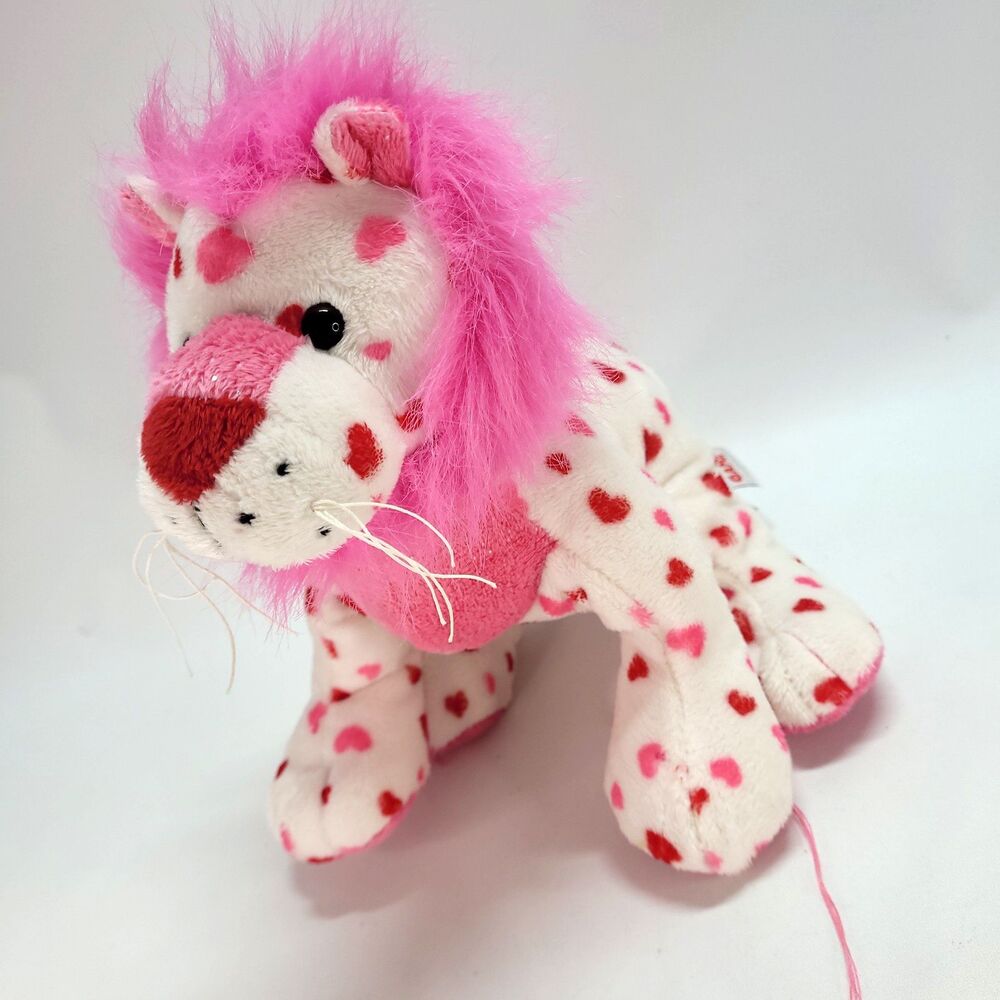 Webkins Love Lion Hearts Plush 9" Ganz Valentines stuffed animal